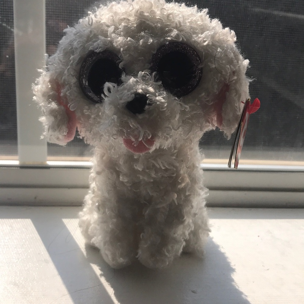 White Poodle Beanie Boo